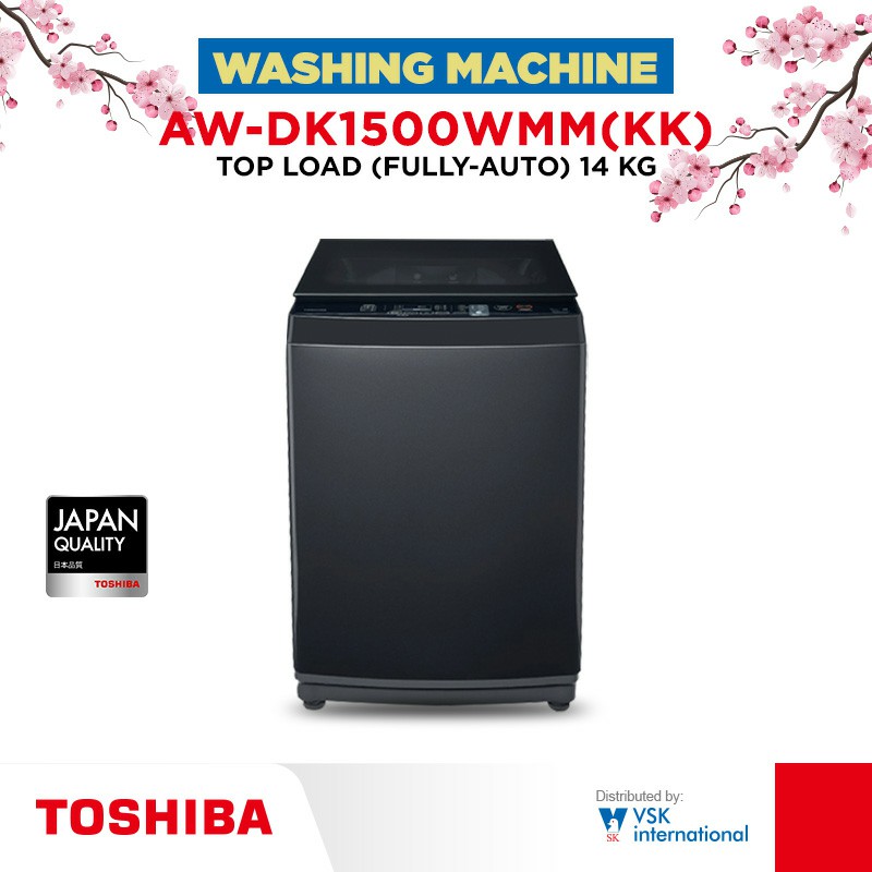 Toshiba Washing Machine Top Load (AW-DK1500WMM(KK)