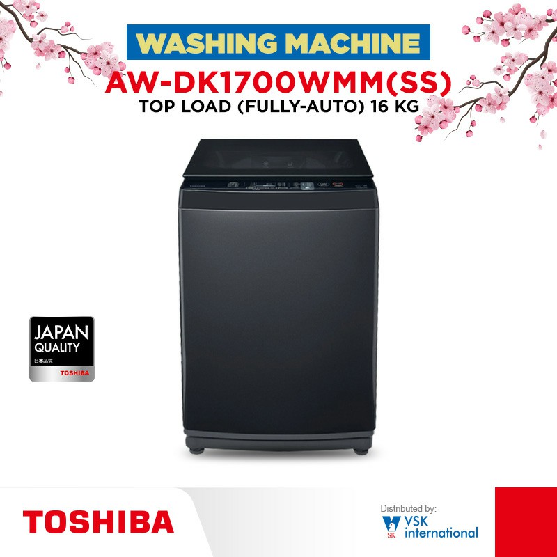 Toshiba Washing Machine Top Load (AW-DK1700WMM(SS)