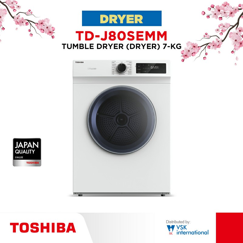 Toshiba Tumble Dryer Front Load (TD-J80SEMM)